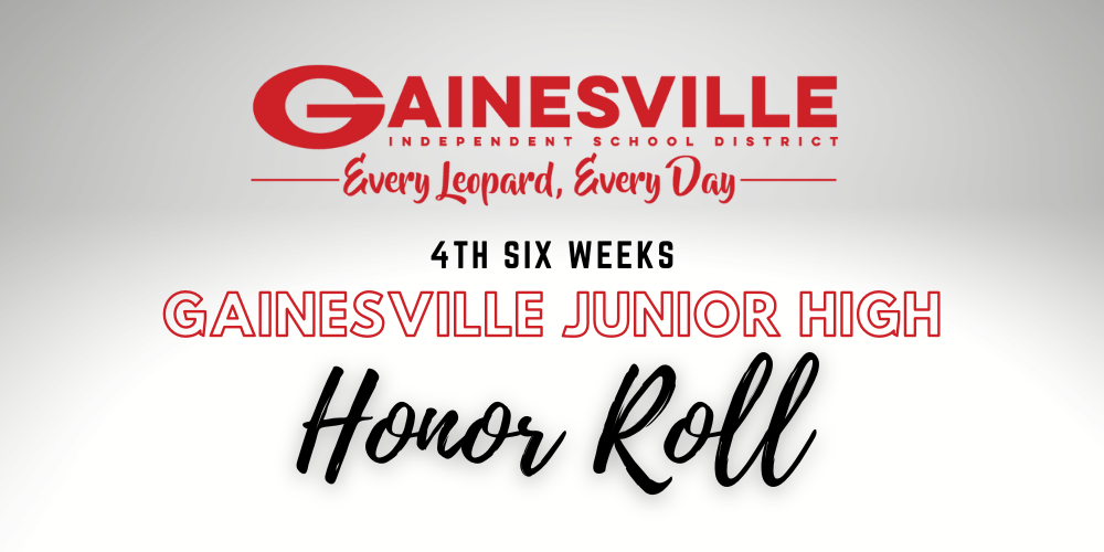  4th 6 week honor roll