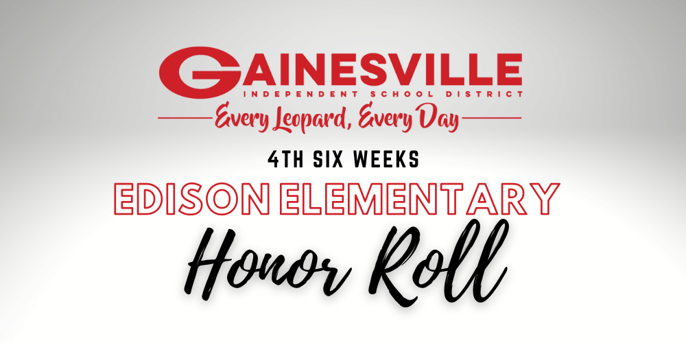 edison 1st six weeks honor roll