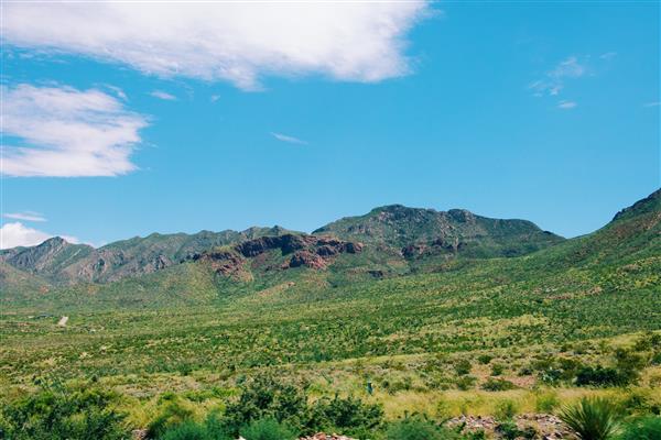 landscape photo of the Franklin mountains